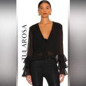 Tularosa Black Winnie Blouse